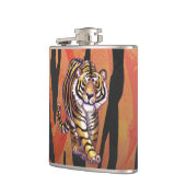 Wild Me Tiger Hot oranje en zwart afdrukken Heupfles (Links)