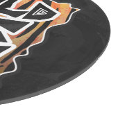 Wild Me Tiger Hot oranje en zwart afdrukken Snijplank (Hoek)