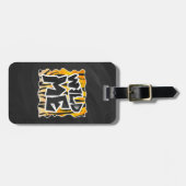 Wild Me Tiger Oranje en zwart Bagagelabel (Voorkant horizontaal)