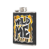 Wild Me Tiger Oranje en zwart Heupfles (Links)
