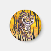 Wild Me Tiger Oranje en zwart Magneet (Voorkant)