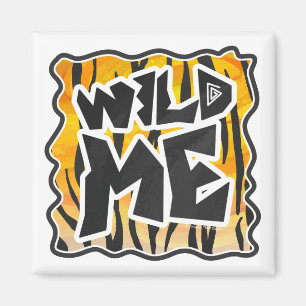 Wild Me Tiger Oranje en zwart Magneet