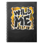 Wild Me Tiger Oranje en zwart Notitieboek (Voorkant)