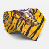 Wild Me Tiger Oranje en zwart Stropdas (Opgerold)