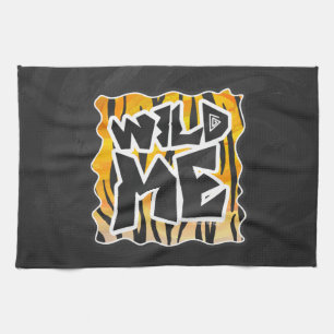 Wild Me Tiger Oranje en zwart Theedoek