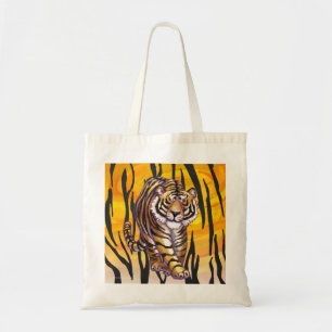 Wild Me Tiger Oranje en zwart Tote Bag