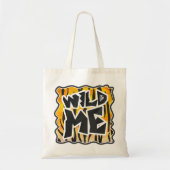 Wild Me Tiger Oranje en zwart Tote Bag (Voorkant)