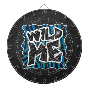Wild Me Zebra Black en Blue Dartbord