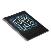 Wild Me Zebra Black en Blue Notitieboek (Rechterzijde)