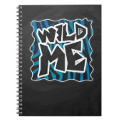 Wild Me Zebra Black en Blue Notitieboek (Voorkant)