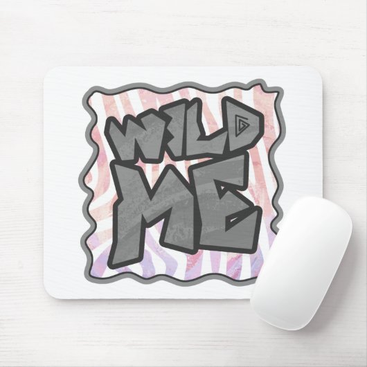 Wild me Zebra Roze en Wit Muismat (Met muis)