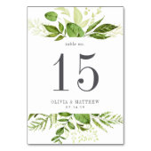 Wild Meadow | Aangepaste Kaart tabelnummer (Voorkant)