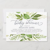 Wild Meadow Baby shower Invitation Kaart (Voorkant)