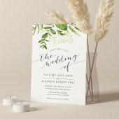 Wild Meadow Botanical Wedding Invitation Kaart