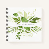 Wild Meadow | Botanisch gepersonaliseerd Notitieboek (Voorkant)