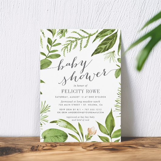Wild Meadow | Botanische Baby shower Kaart
