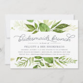 Wild Meadow Bridesmaids Brunch Invitation Kaart (Voorkant)