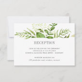 Wild Meadow Bruiloft Receptie Enclosure Kaart (Voorkant)