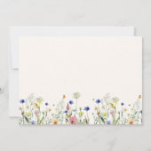Wild Meadow Floral Wedding Bedankt Notitiekaartje (Achterkant)