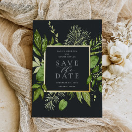 Wild Meadow Folie Save the Date Card Uitnodiging