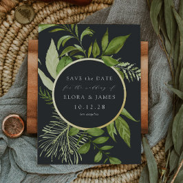 Wild Meadow Folie Save the Date Card Uitnodiging