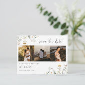 Wild Meadow Foto slaat de datum op Briefkaart (Staand voorkant)