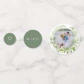 Wild Meadow gepersonaliseerde bruiloft Confetti (Achterkanten)