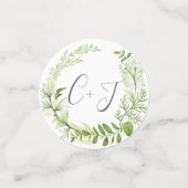 Wild Meadow gepersonaliseerde bruiloft Confetti (Kleine voorkant)