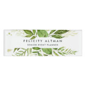 Wild Meadow | Groen botanisch Naambadge (Voorkant)