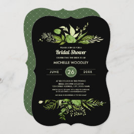 Wild Meadow | Groen botanisch Vrijgezellenfeest Kaart