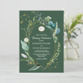 Wild Meadow | Groene botanische geometrische bruil Kaart (Staand voorkant)