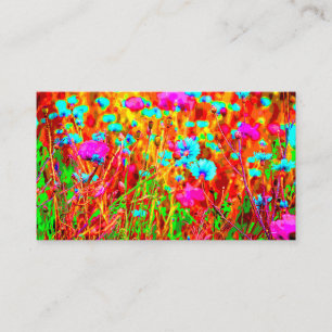 Wild Meadow in Bloom Pop Art Informatiekaartje