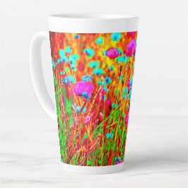 Wild Meadow in Bloom Pop Art Latte Mok
