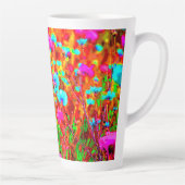 Wild Meadow in Bloom Pop Art Latte Mok (Rechts)