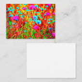 Wild Meadow in Bloom Pop Art Notitiekaartje (Voorkant / Achterkant)