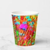 Wild Meadow in Bloom Pop Art Papieren Bekers (Voorkant)