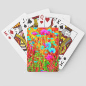 Wild Meadow in Bloom Pop Art Pokerkaarten (Achterkant)