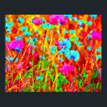 Wild Meadow in Bloom Pop Art Poster<br><div class="desc">Wilde Meadow in Bloom in Pop Art Style.</div>