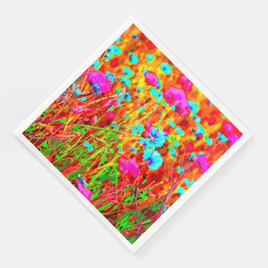 Wild Meadow in Bloom Pop Art Servet (Hoek)