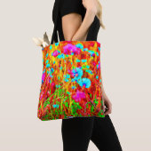 Wild Meadow in Bloom Pop Art Tote Bag (Dichtbij)
