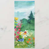 Wild Meadow | Kaart van het menu Zomer-bruiloft (Achterkant)