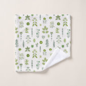 Wild Meadow Kruid Groene Handdoek (Wasdoekje)
