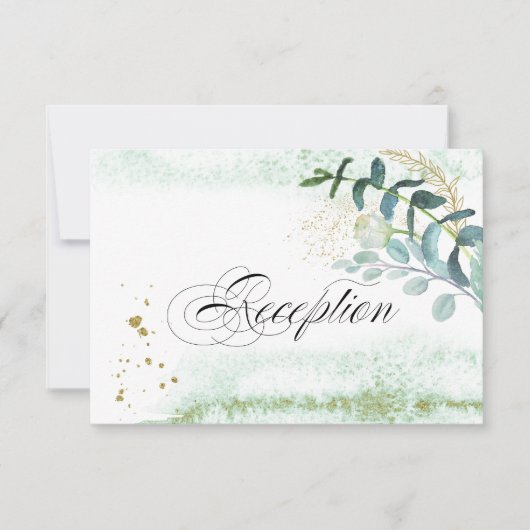 Wild Meadow | Ontvangst van groene botanische brui Kaart (Voorkant)