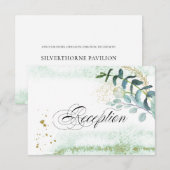 Wild Meadow | Ontvangst van groene botanische brui Kaart (Voorkant / Achterkant)