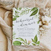 Wild Meadow Rehearsal Dinner Invitation Kaart