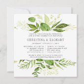 Wild Meadow Rehearsal Dinner Invitation | Vierkant Kaart (Voorkant)