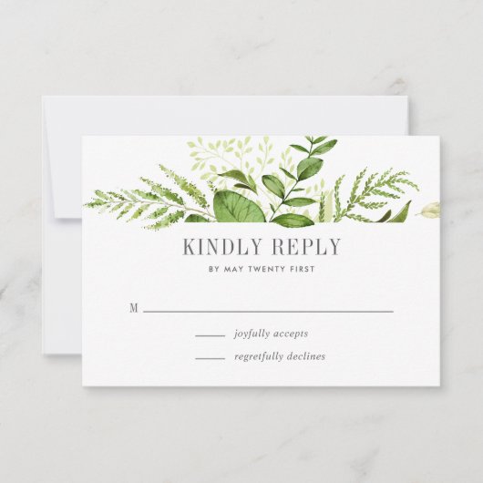 Wild Meadow RSVP-kaart RSVP Kaartje (Voorkant)