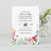 Wild Meadow Summer Forest Engagement Party nodigt Kaart (Staand voorkant)