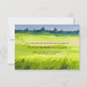 Wild Meadow Sunflower Wedding Reception Kaart (Achterkant)