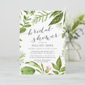 Wild Meadow | Uitnodiging botanische bridal (Staand voorkant)